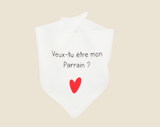 Bavoir personnalisé  annonce Parrain