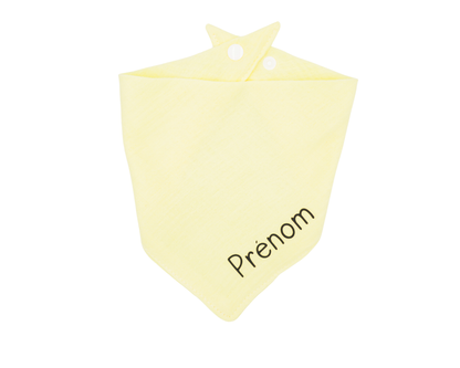 Primeiro nome personalizado babador