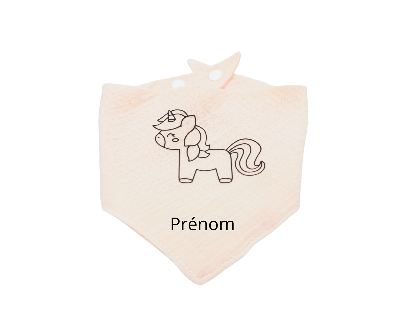 Babador de unicórnio personalizado