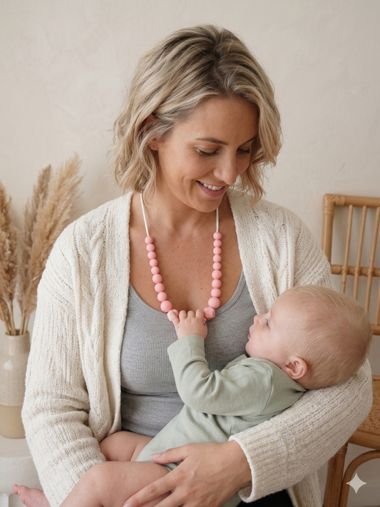 Collier d'allaitement et de portage Corail