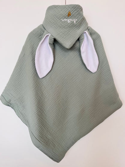 Cape de bain personnalisée Vert sauge