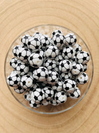 Perle silicone imprimées foot