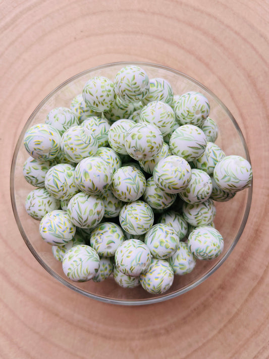 🌿 Perles en silicone imprimées Jardin 🌿