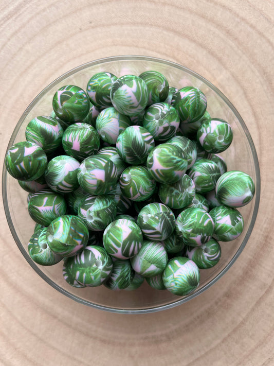 🌿 Perles en silicone imprimées Jungle 🌿