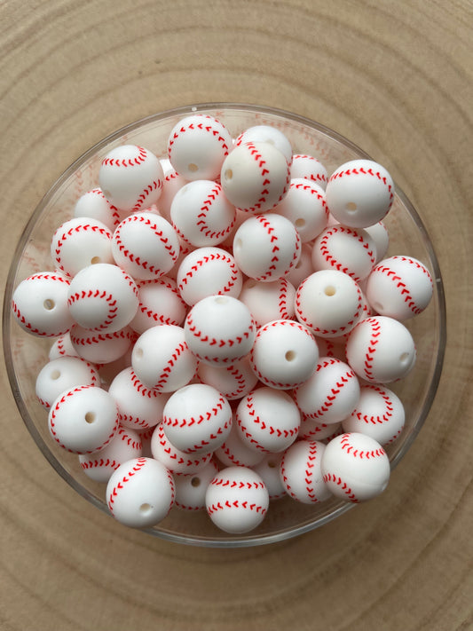 ⚾ Perles en silicone imprimées Baseball ⚾