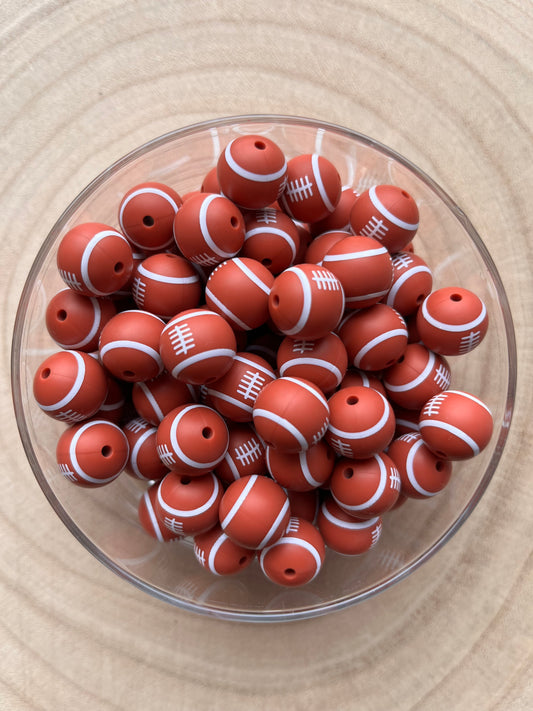 🏈 Perles en silicone imprimées Football Américain 🏈