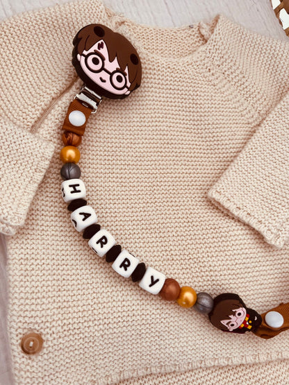 Attache tétine silicone harry potter