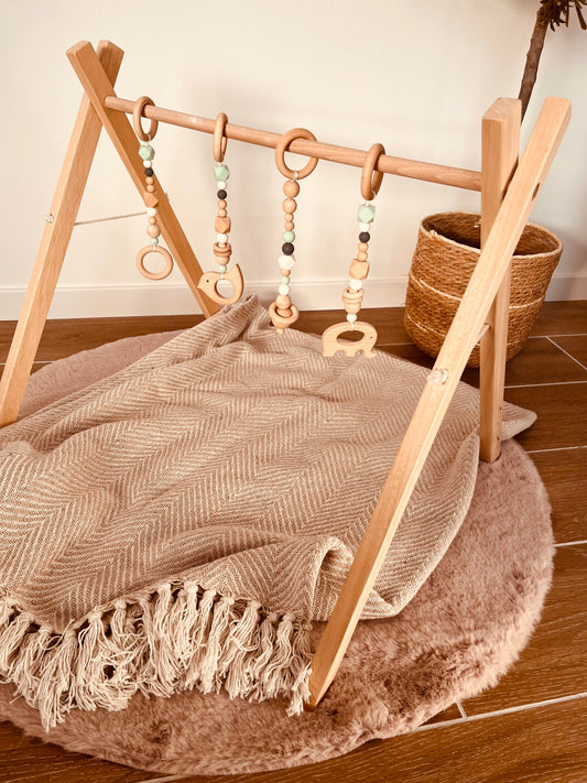 Portique bébé vert sauge