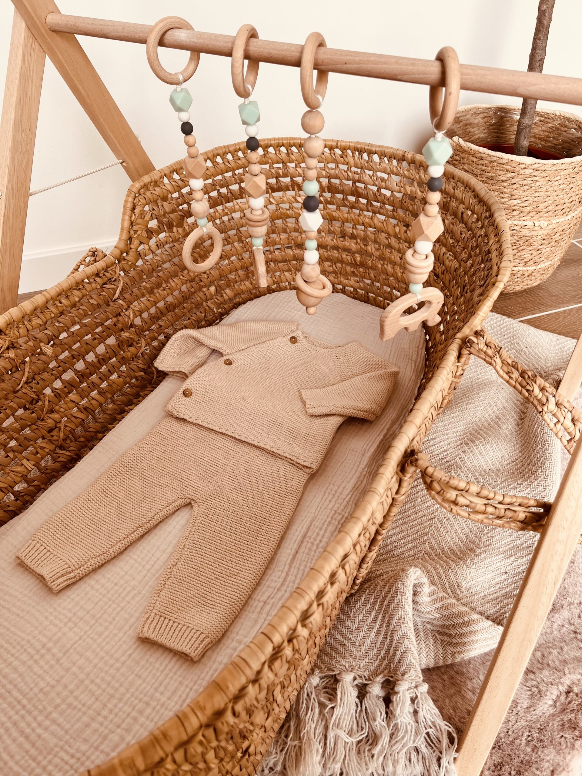 Portique bébé vert sauge
