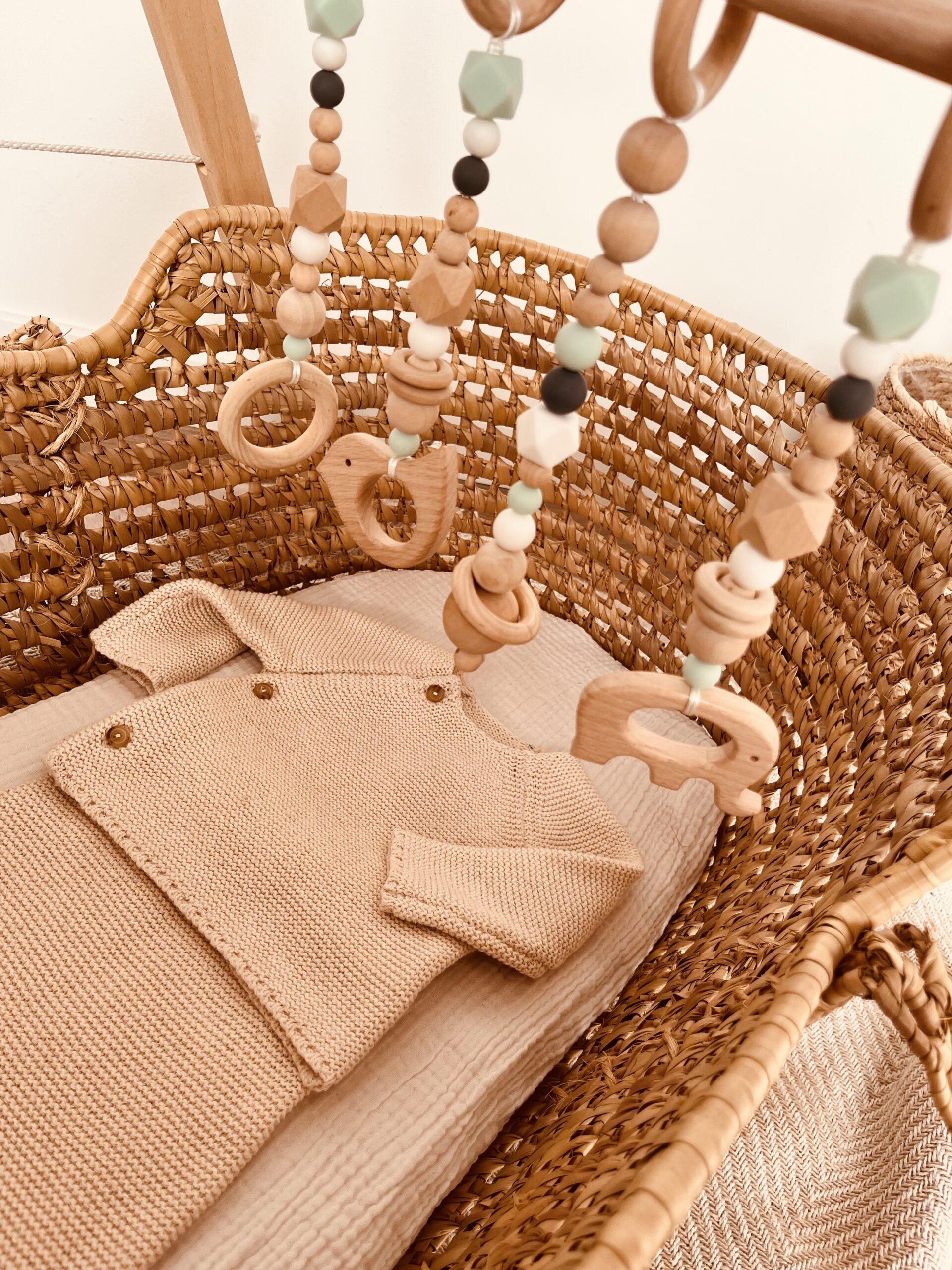 Portique bébé vert sauge