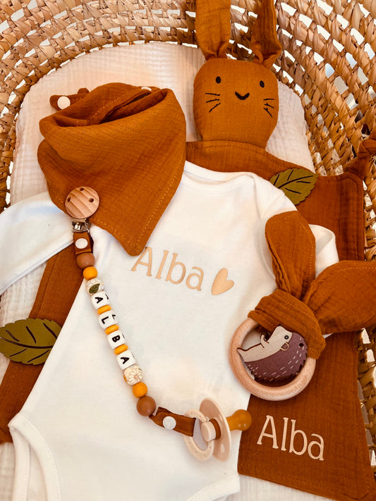 Coffret personnalisé bébé automne
