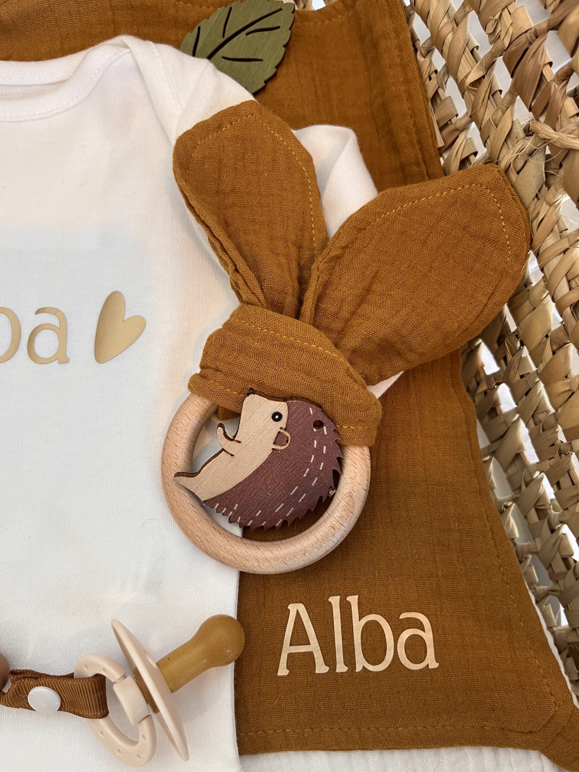 Coffret personnalisé bébé automne