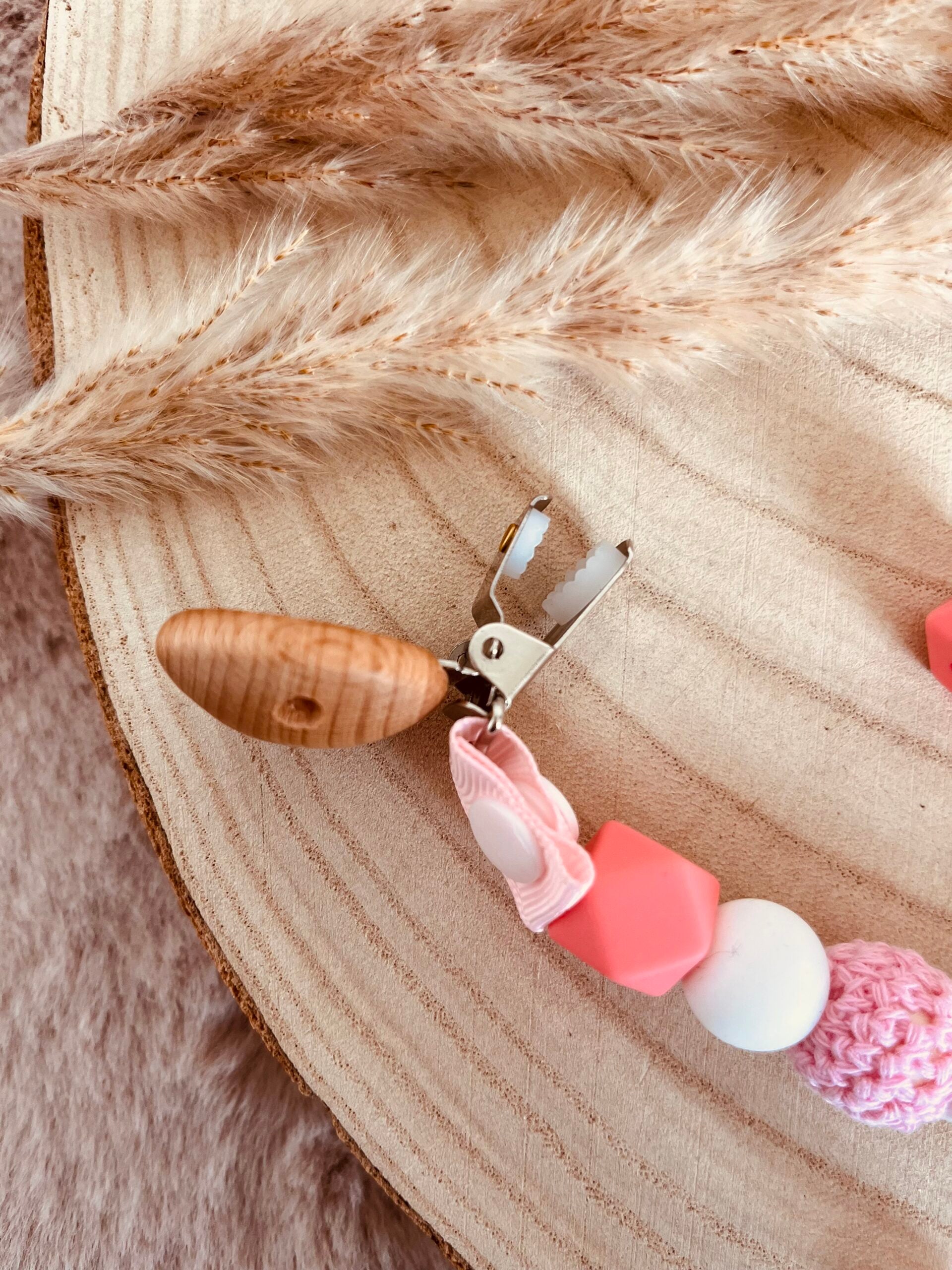 Attache doudou Barbapapa
