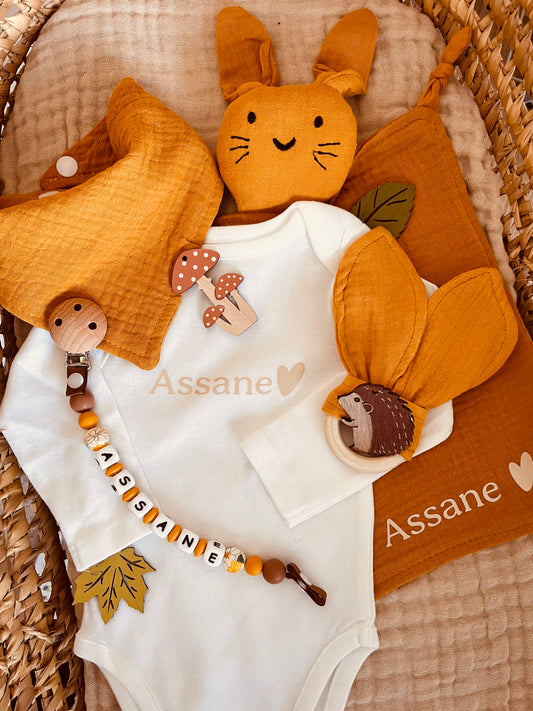 Coffret bébé personnalisé automne