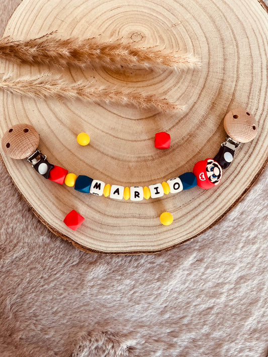 Attache doudou Mario