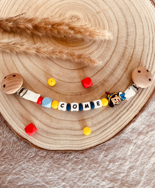 Attache doudou Pinocchio