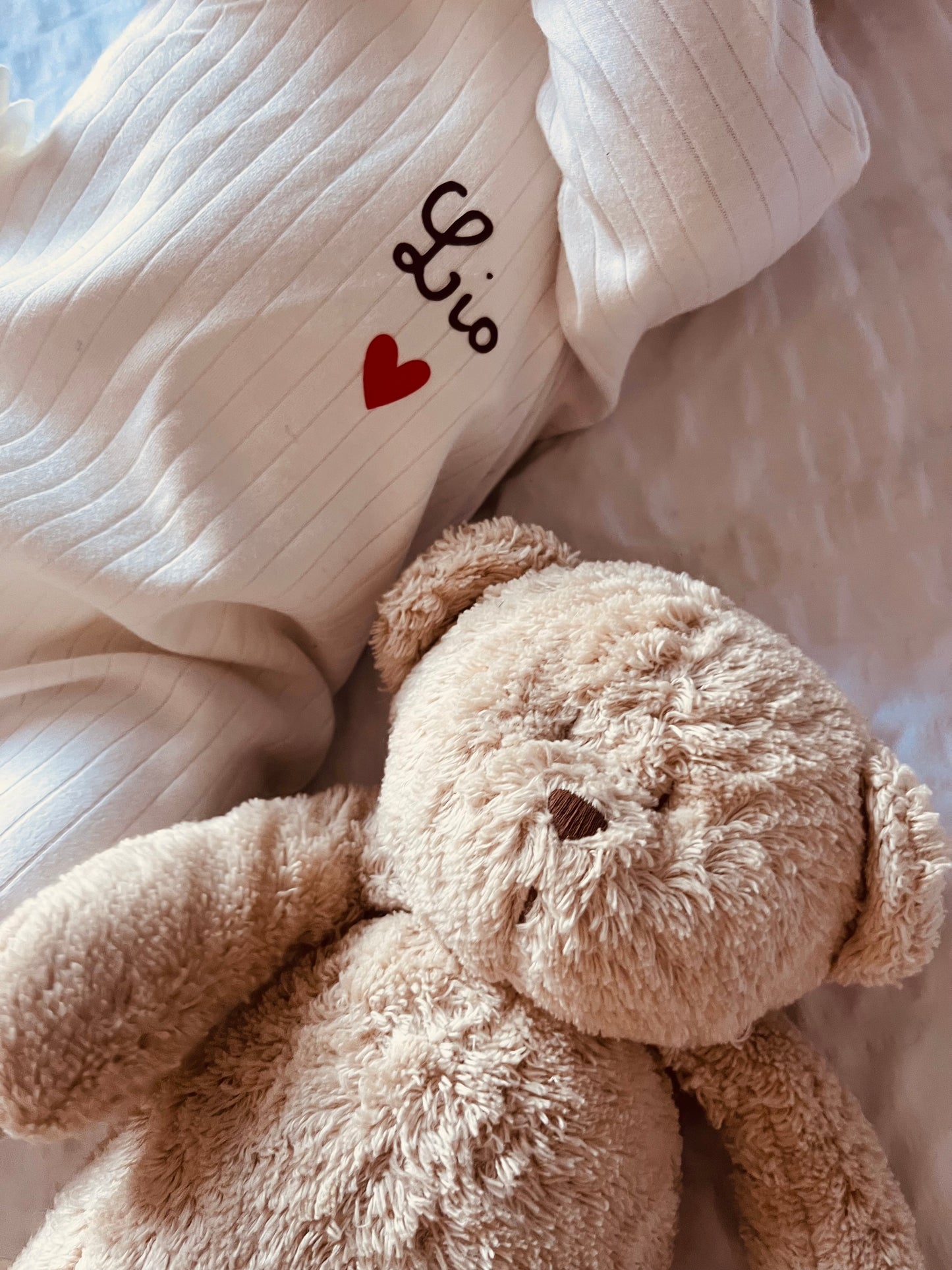 Pyjama personnalisé coeur rouge