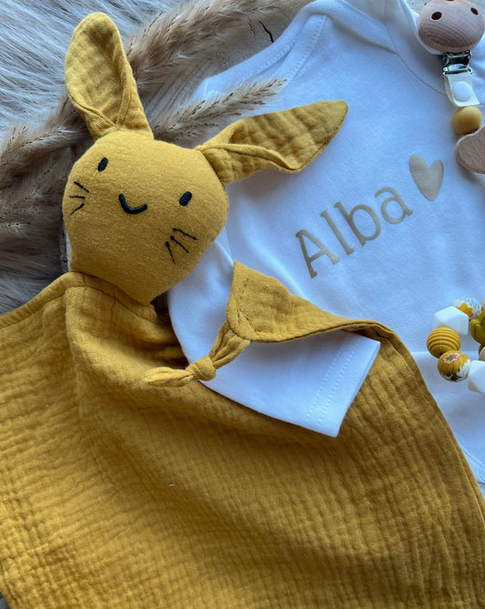 Coffret naissance personnalisé doudou lapin