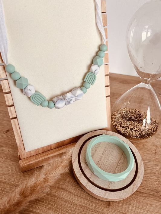 Coffret d'allaitement vert d'eau vue principale
