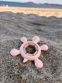 Anneau de dentition Tortue rose