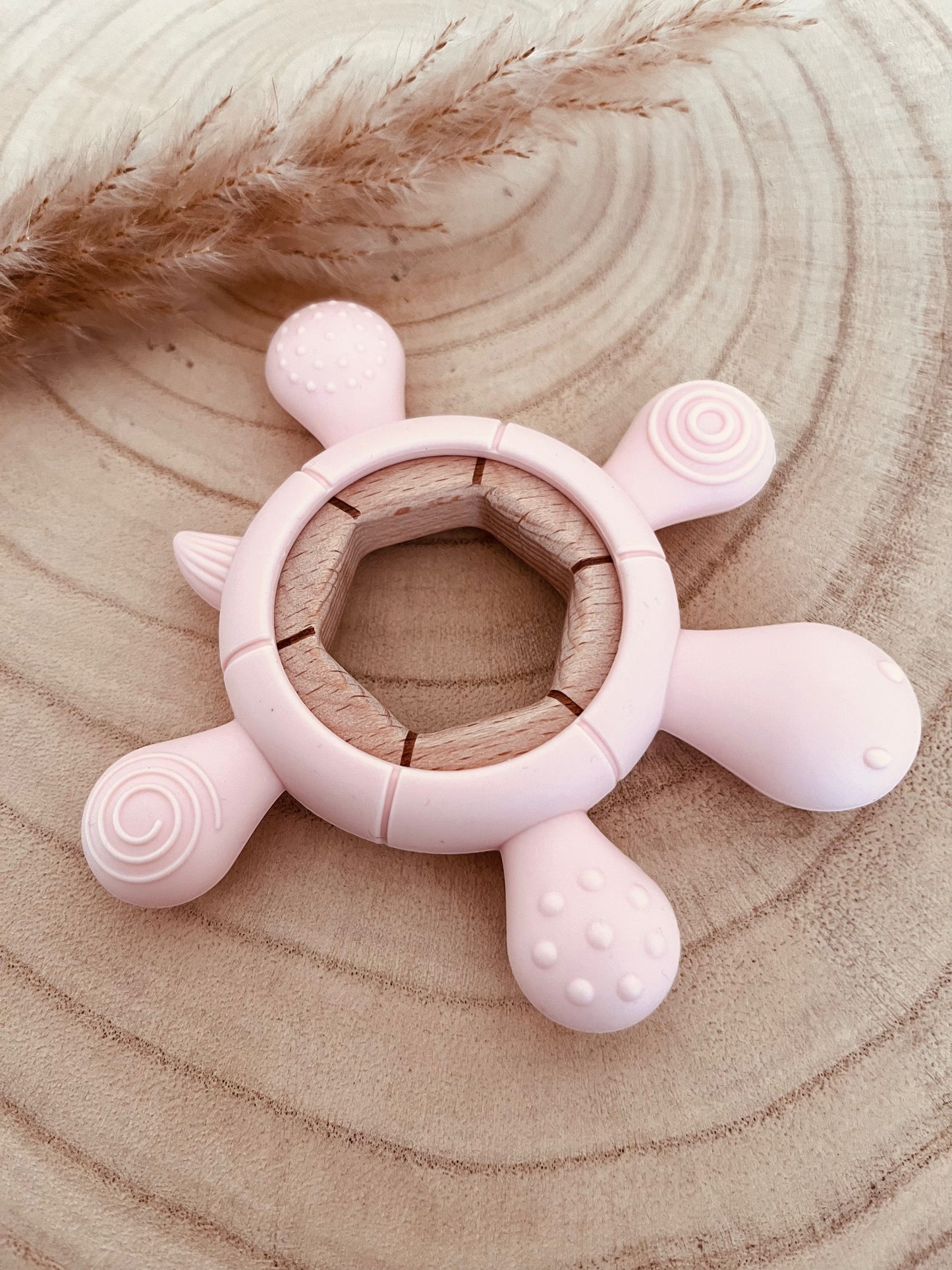 Anneau de dentition Tortue rose