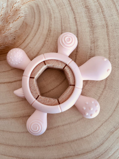 Anneau de dentition Tortue rose