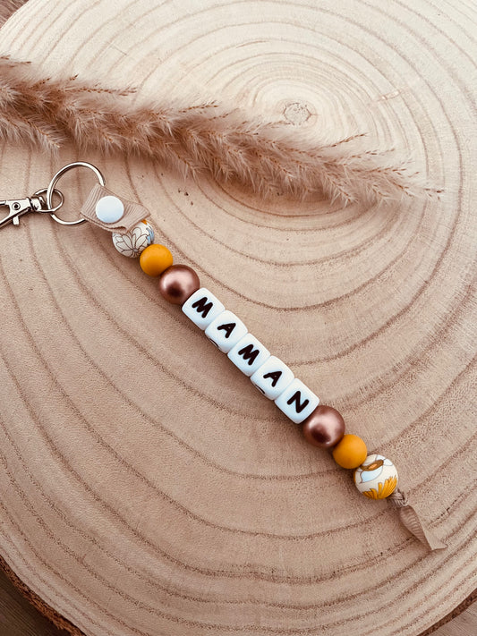 Porte clé personnalisé Tournesol