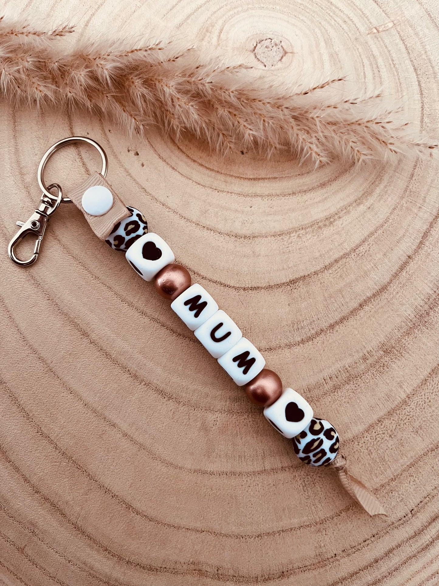 Porte clé personnalisé léopard