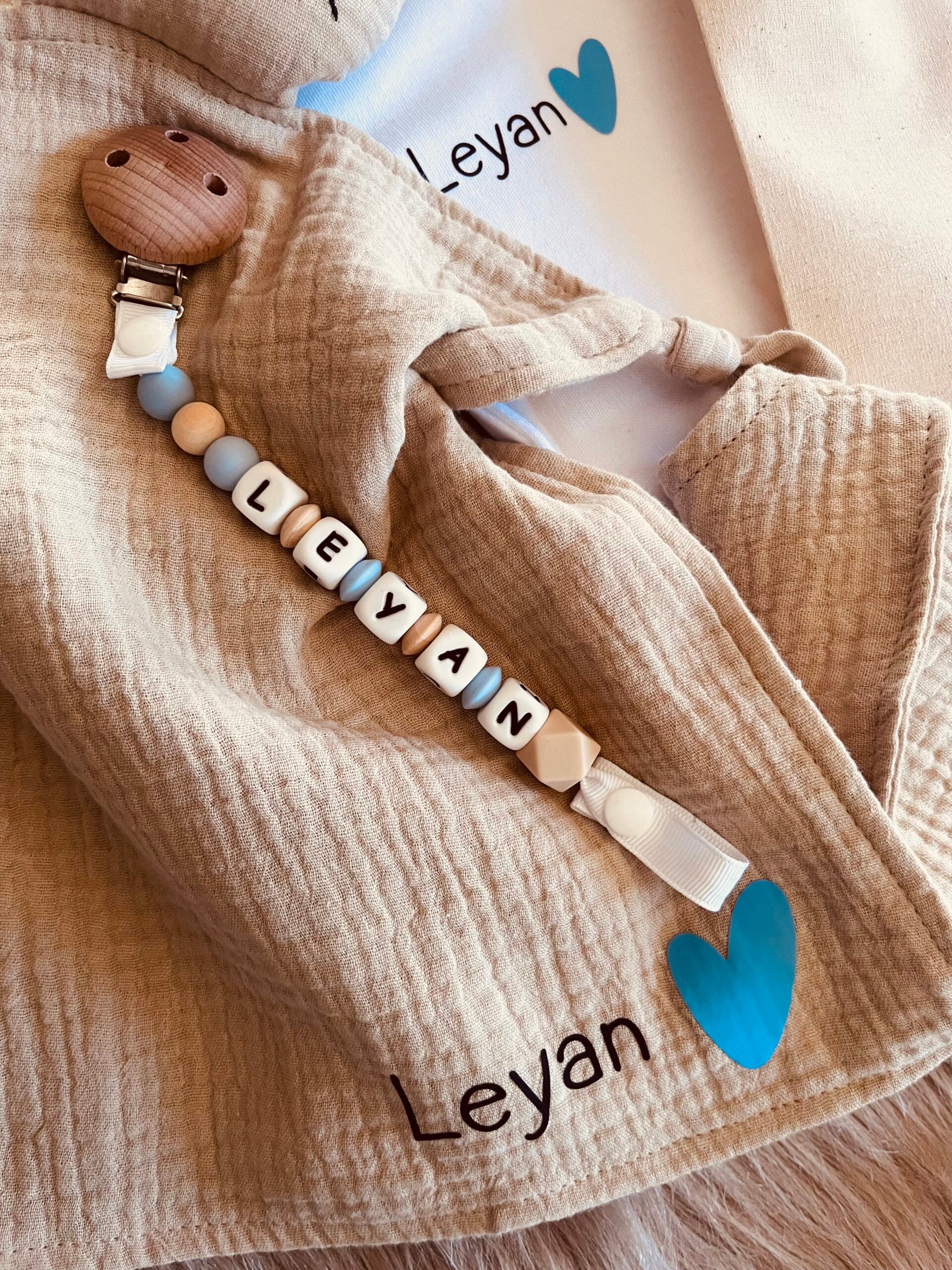 Coffret personnalisé coeur bleu