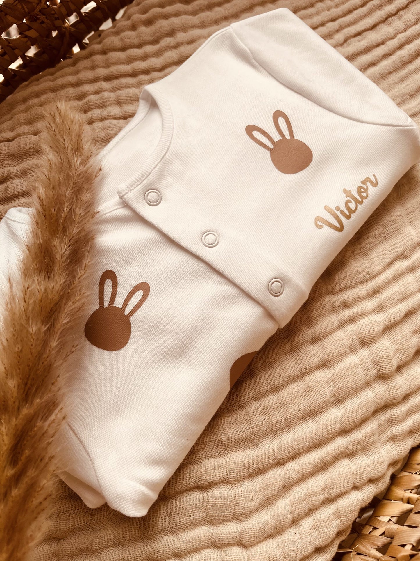 Gepersonaliseerde konijnenpyjama