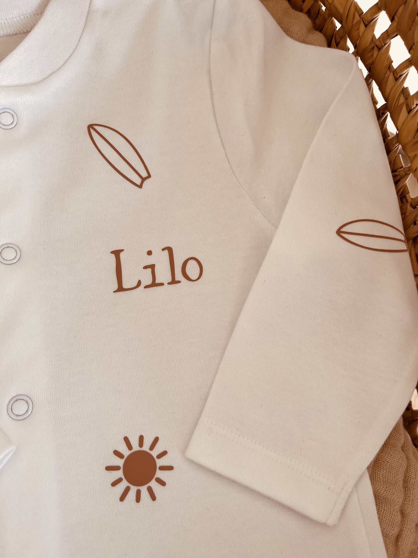 White cotton pajamas beach