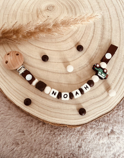 4x4 personalized pacifier clip