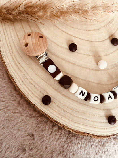 4x4 personalized pacifier clip
