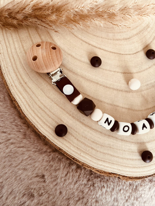 4x4 personalized pacifier clip