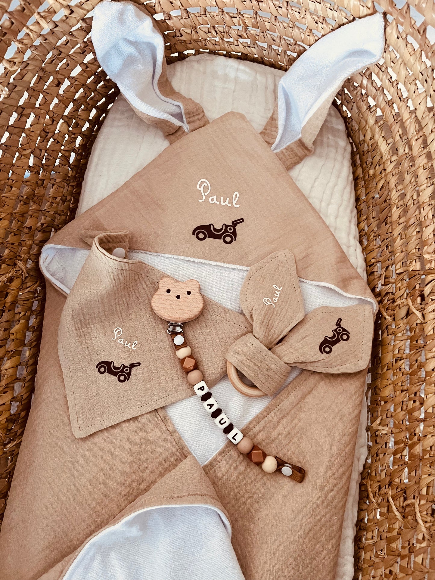 Coffret bébé personnalisé voiture