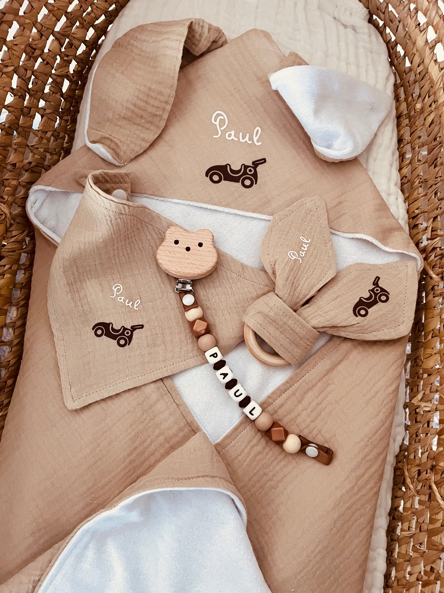Coffret bébé personnalisé voiture