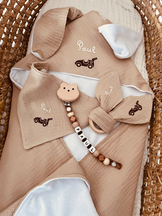 Coffret bébé personnalisé voiture