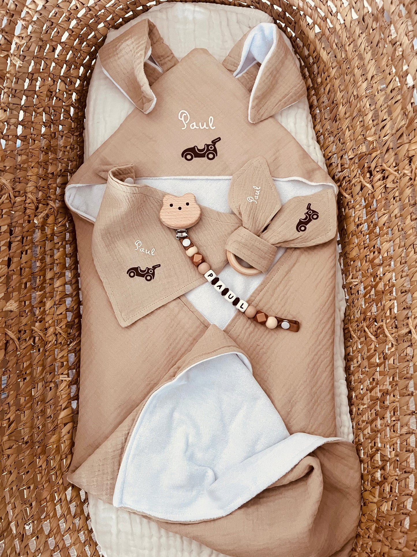 Coffret bébé personnalisé voiture