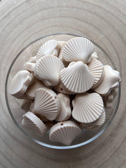 Perle silicone coquillage