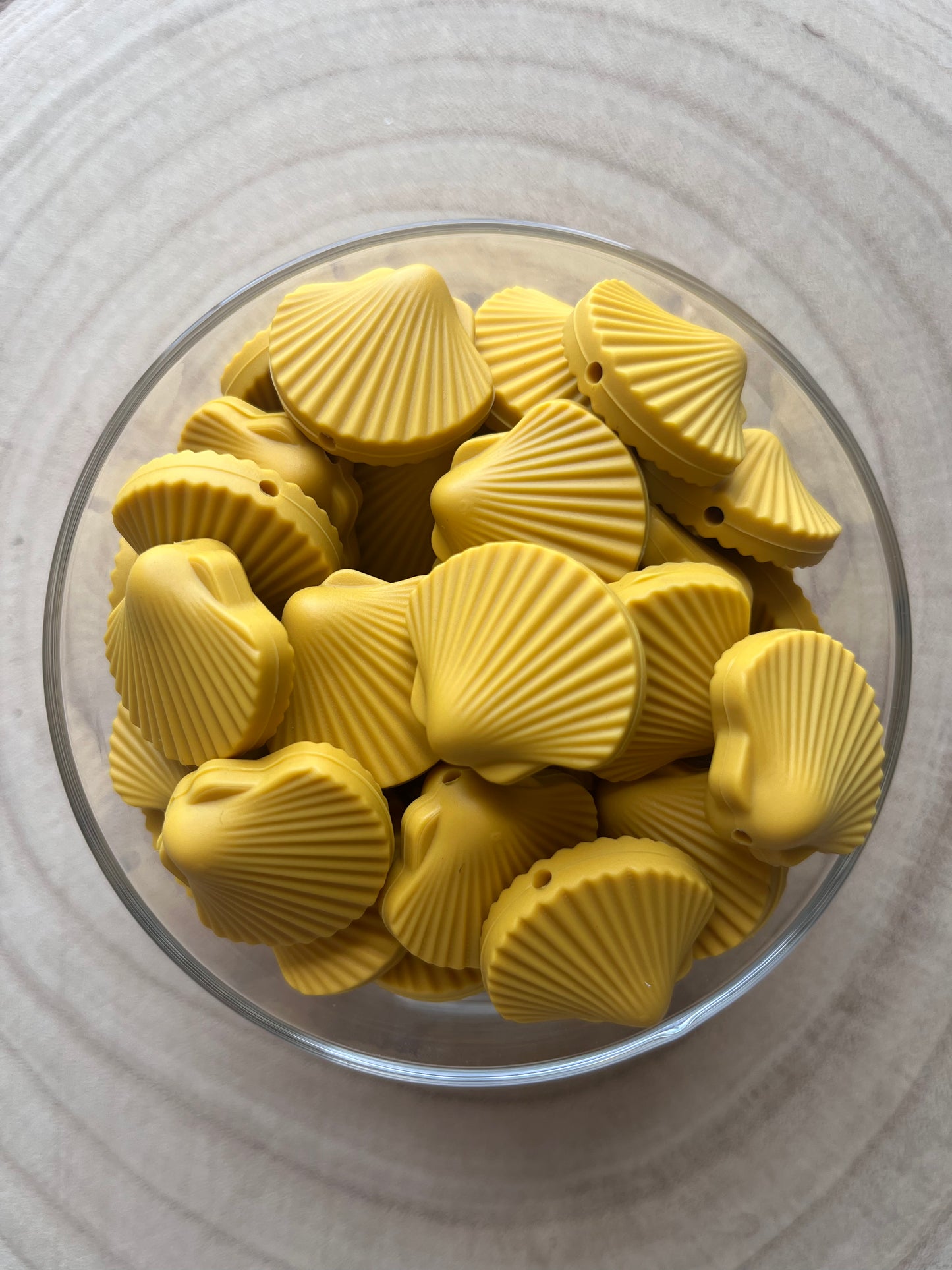 Perle silicone coquillage