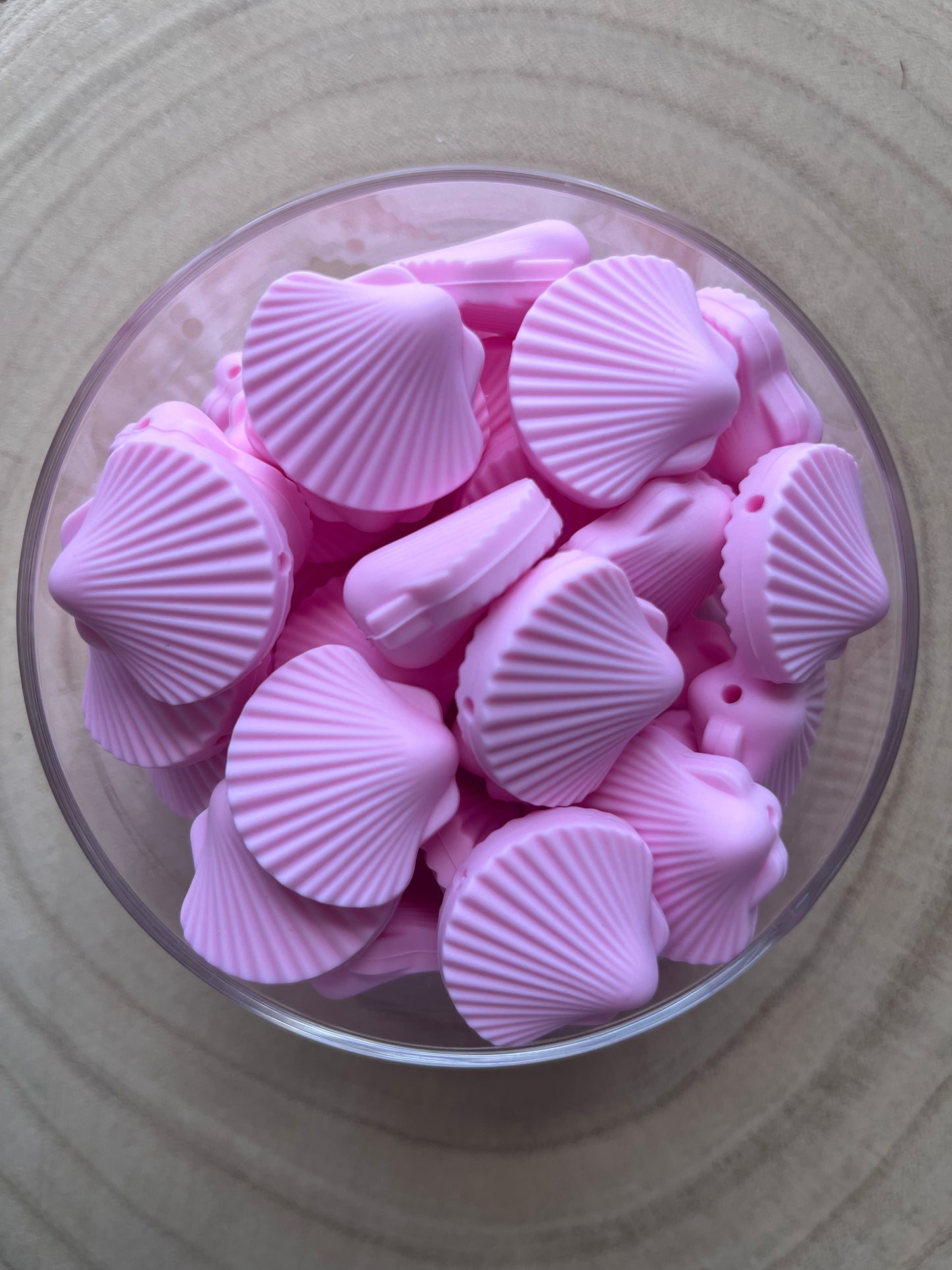 Perle silicone coquillage