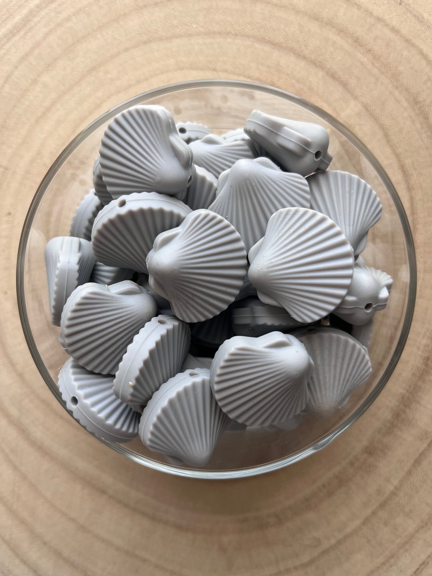 Perle silicone coquillage