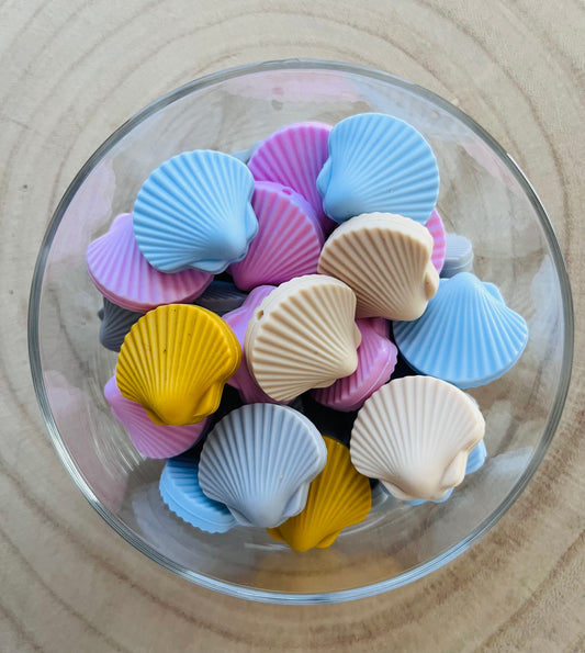 Perle silicone coquillage