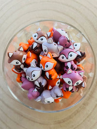 Perle silicone 3D renard