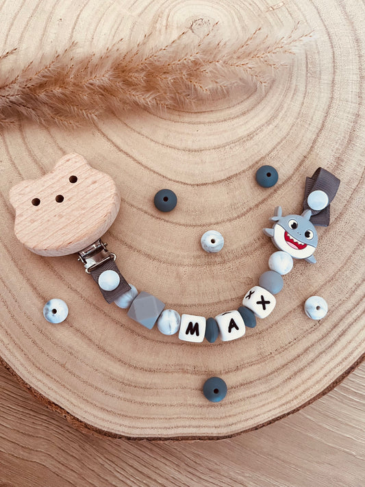 Baby Shark pacifier attach