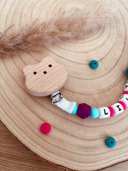 Rose cactus pacifier attachment