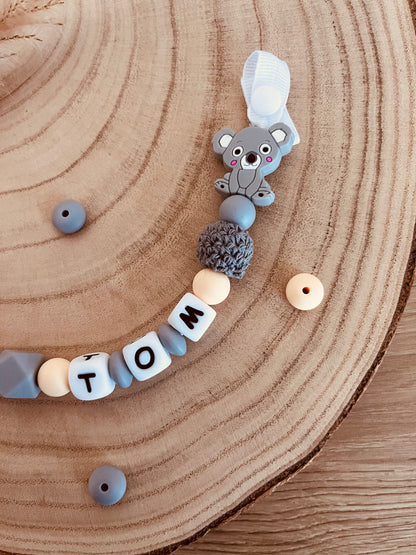 Koala personalisierter Schnuller anhängen