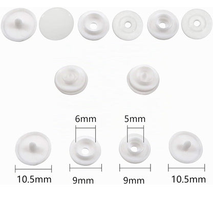 Boutons pressions plastiques T3