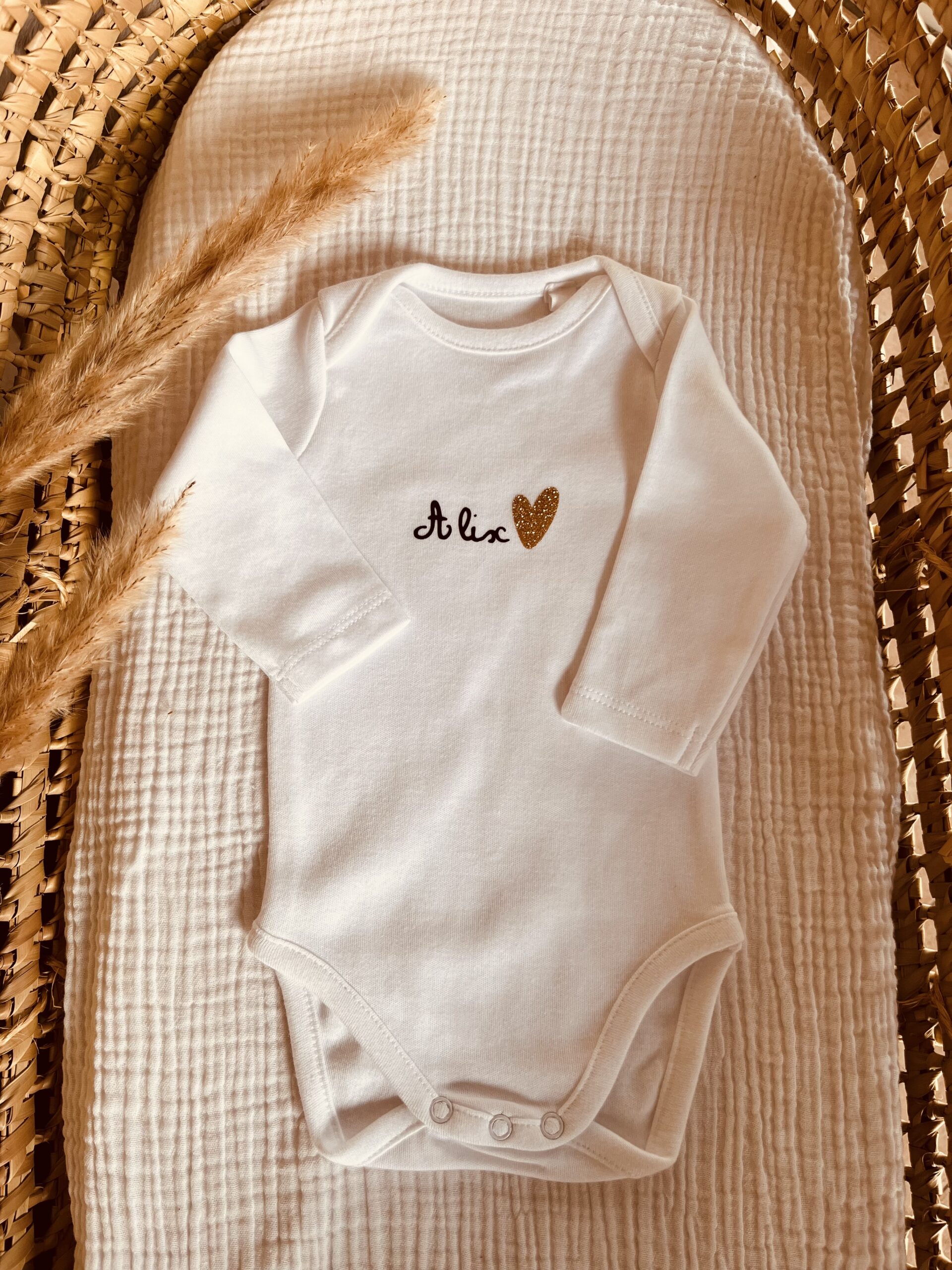 Body coeur doré