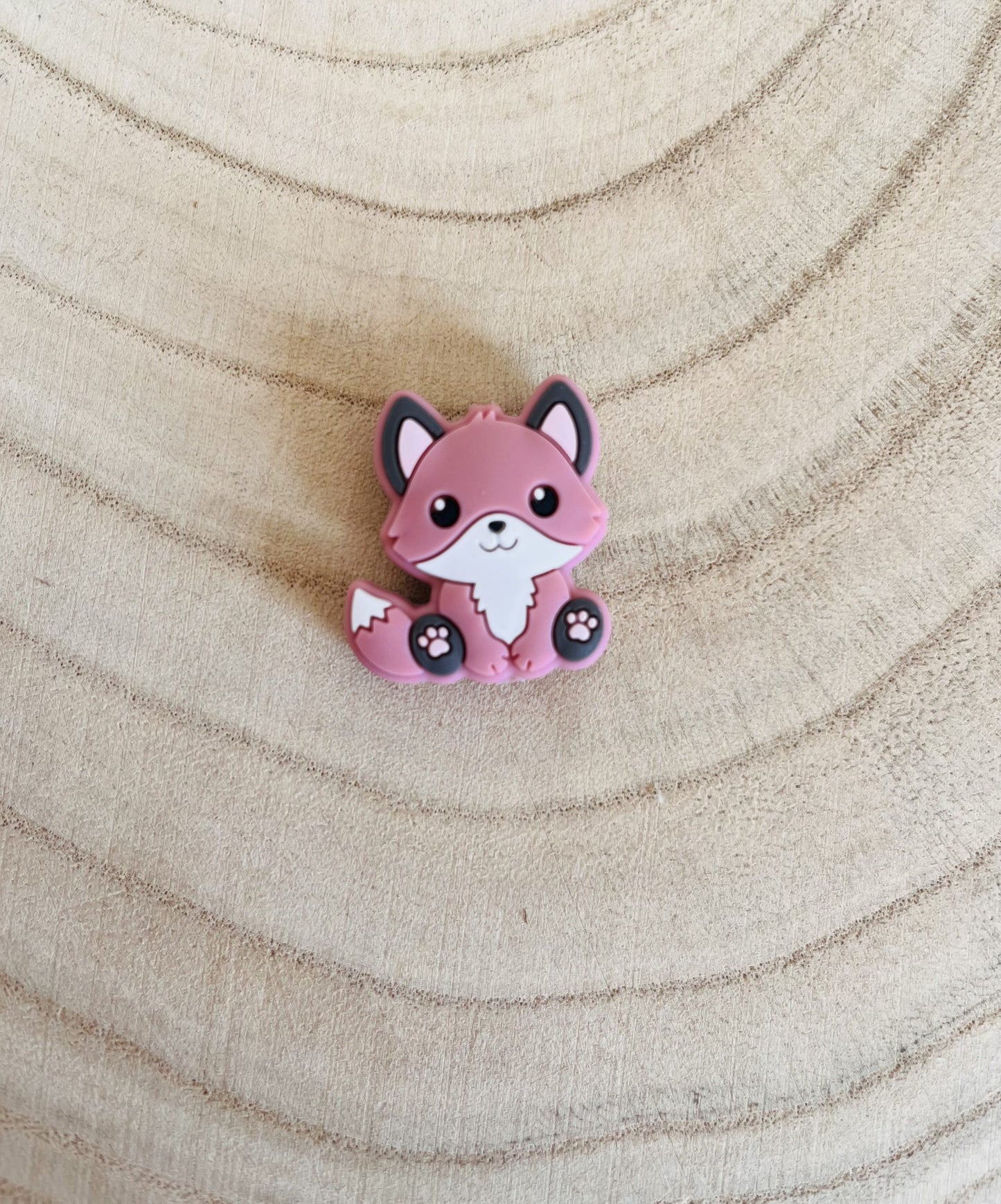 Rosa renard silicone pérola